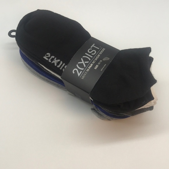 2 (X) IST MENŚ 10 PAIR NO SHOW SOCKS - Picture 3 of 11